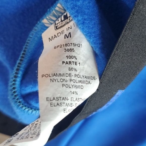 Santini H21 Acquazero Water Resistant Long Sleeve Jersey‎ Blue Men's Medium - Picture 4 of 5